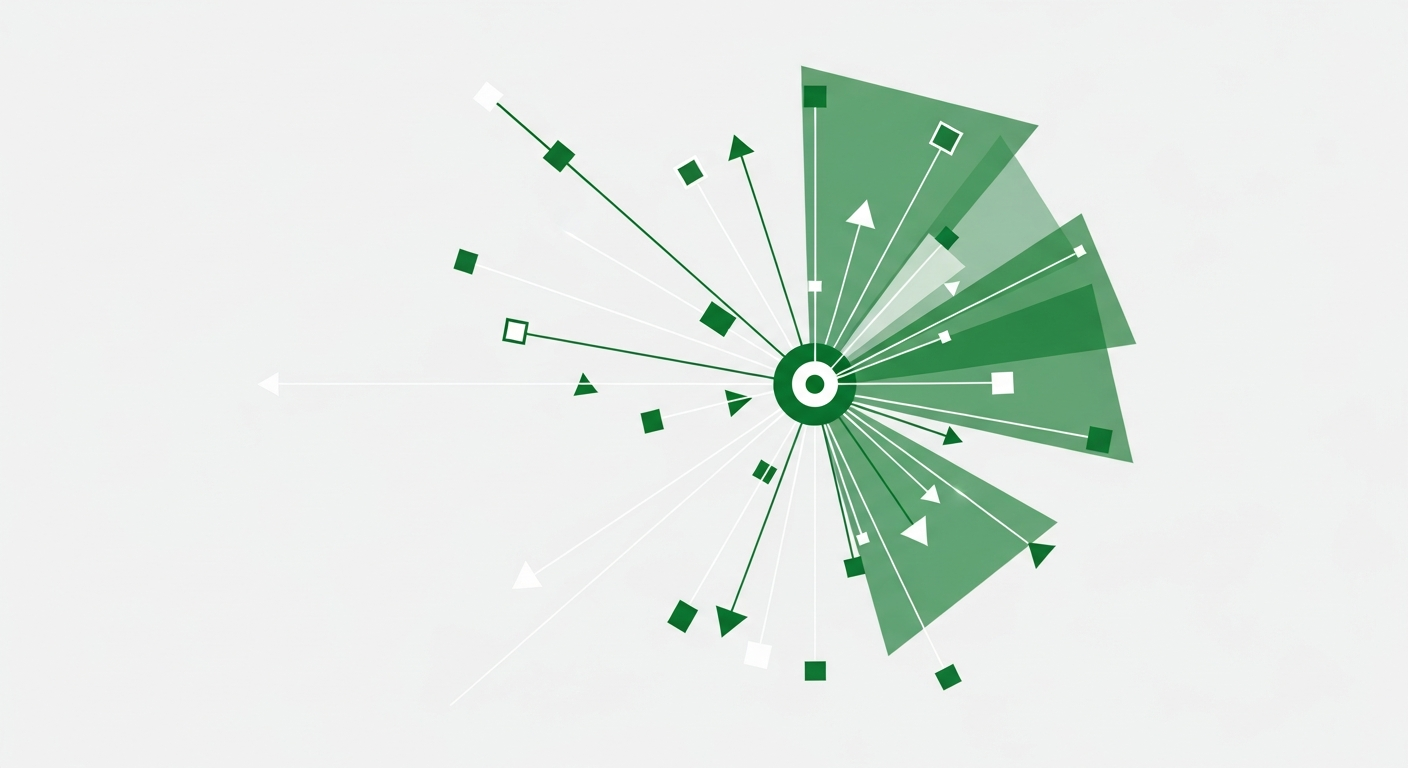 Abstract fintech compliance and strategy visualization